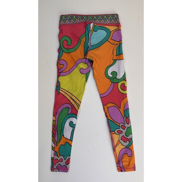 Trina Turk‎ Leggings WANDERLUST Womens Colorful Vibrant Athletic Yoga Cropped XS - Picture 5 of 11